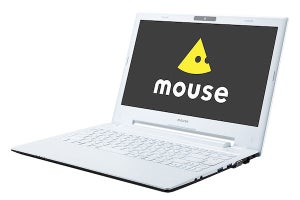 マウス、4万円台半ばからの13.3型ノートPC「m-Book J322」