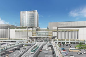 JR西日本、広島駅ビル建替え計画まとまる - 2階に路面電車が進入