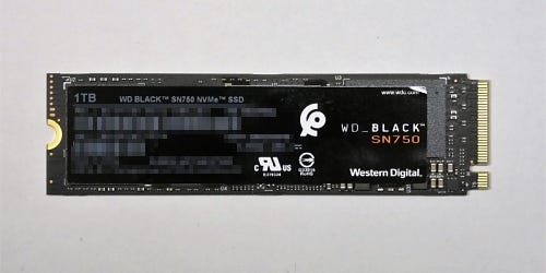 NVMeSSDWD Black SN750 NVMe SSD 1