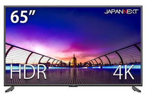 JAPANNEXT、約13万円のHDR対応65型4Kディスプレイ「JN-V6500UHDR」