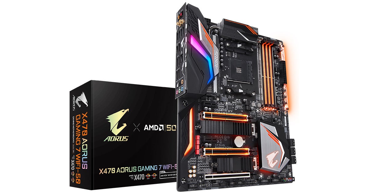 GIGABYTE、AMD設立50周年を記念したX470マザーボード | マイナビニュース