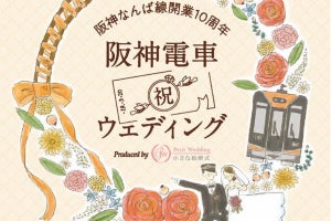 阪神電気鉄道、貸切列車の車内で結婚式 - 1組限定、参加者を募集