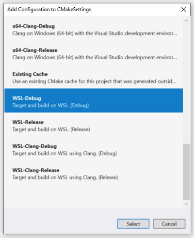 Visual Studio Wsl