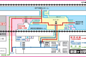 新京成電鉄、新鎌ヶ谷駅に新京成線専用の改札口を設置 - 6/16から