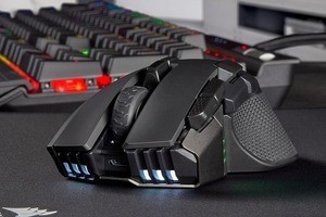 CORSAIR、最大18,000dpiに対応する無線ゲーミングマウスなど