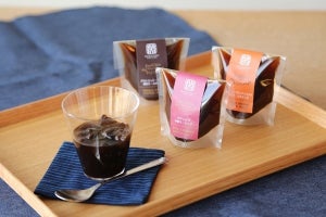 丸山珈琲、シングルオリジンコーヒーゼリー3種を販売 