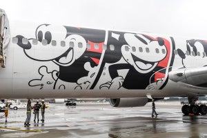 特別塗装機「JAL DREAM EXPRESS 90」、ファンイベントで遊覧飛行を行う