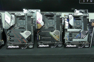 ASRock、完全水冷の「Aqua」や「Taichi」「Gaming X」などX570マザーを展示