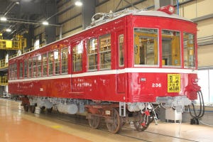 京急デハ230形の修繕作業が完了、鮮やかな赤い車体で保存・展示へ