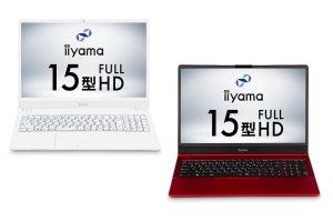 iiyama PC、税込8万円台からのCore i3搭載15.6型スリムノートPC