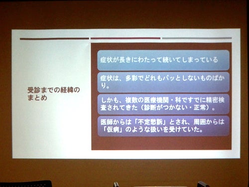 診療科を変えて検査を重ねても病気を特定できず、仮病を疑われてしまっていた