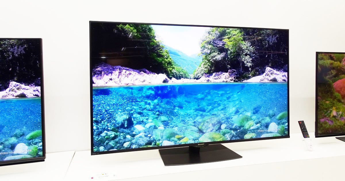 4Kチューナーをダブル搭載のシャープ「AQUOS 4K」、お手ごろ40V型も