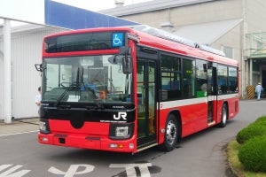 JR東日本、大船渡線BRT・気仙沼線BRTにハイブリッドバス新車導入へ