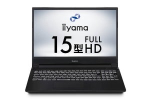 iiyama PC、Core i7-9750HとGeForce MX250を搭載する15.6型ノートPC