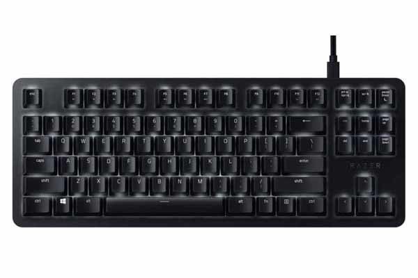 Razer、オレンジ軸のテンキーレスキーボード「BlackWidow Lite