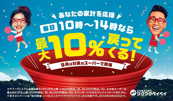 10時〜14時がおトク! 家計を応援! スーパーマーケット大還元祭
