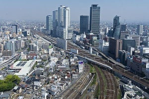 近鉄「つどい」で名古屋線軌間拡幅60周年ツアー、高層階から見学も