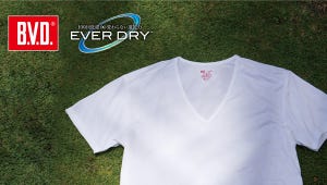 【6名様】B.V.D®「EVER DRY™」VネックTシャツ・ボクサーブリーフセット