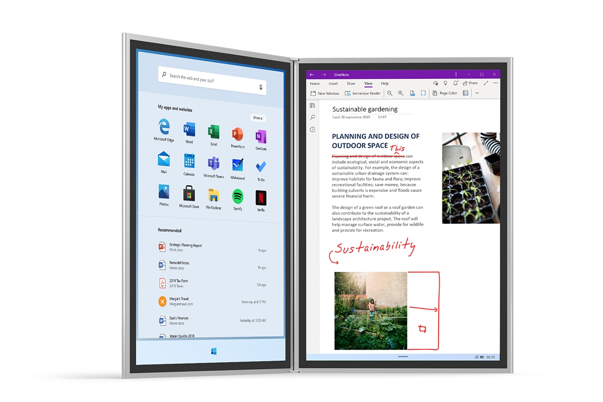 Surface Neoで動作するOneNote