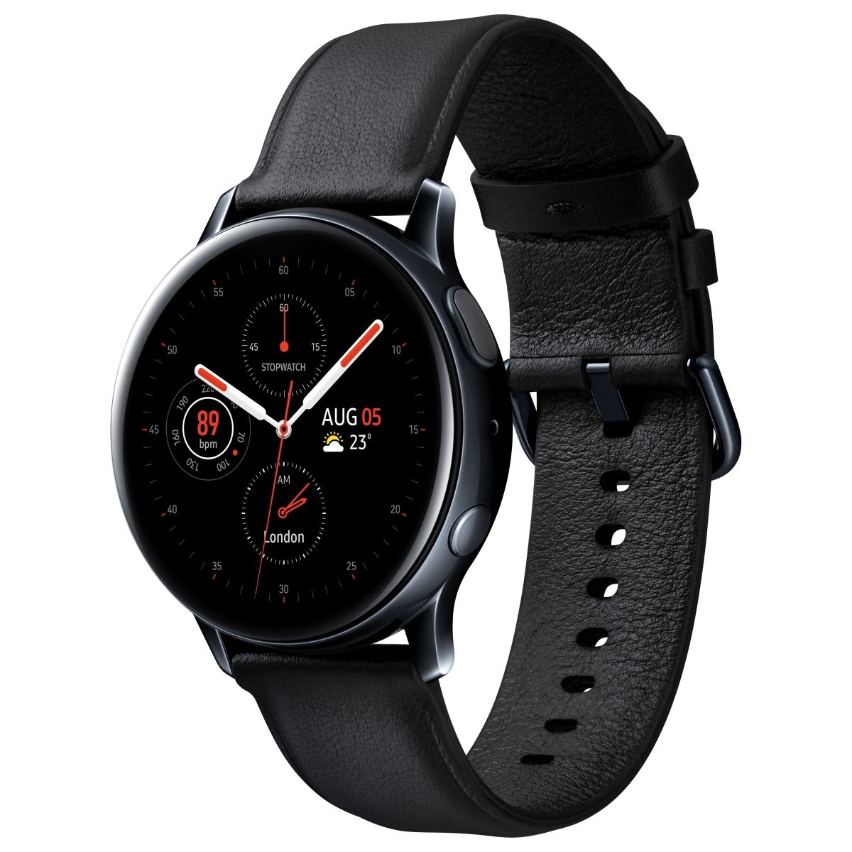 SSケースとレザーバンドのスマートウォッチ「Galaxy Watch Active2」 | マイナビニュース