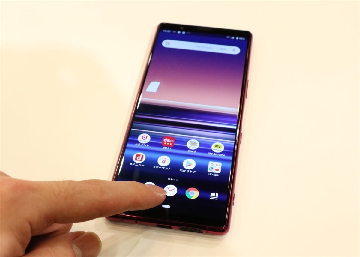 ドコモ19冬春 Xperia 5の実機が超握りやすくて欲しくなった 2 マイナビニュース