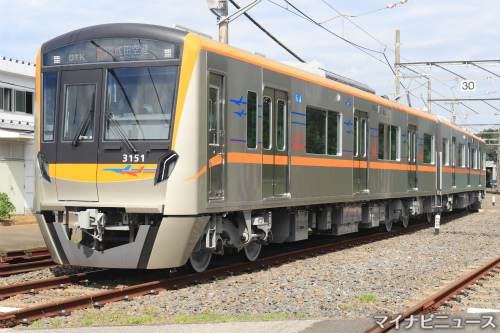 京成電鉄の新型車両3100形。3151編成は日本車両が製造(写真：マイナビニュース)