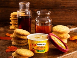 ハーゲンダッツ、ソースが溢れだす「メルティーメープル＆クッキー」を発売