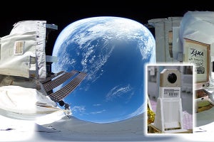 宇宙船外で撮った360度映像がWeb公開 - リコー・JAXA開発カメラで撮影成功