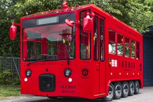 WILLER、池袋に「IKEBUS(イケバス)」水戸岡デザインの電気バス運行