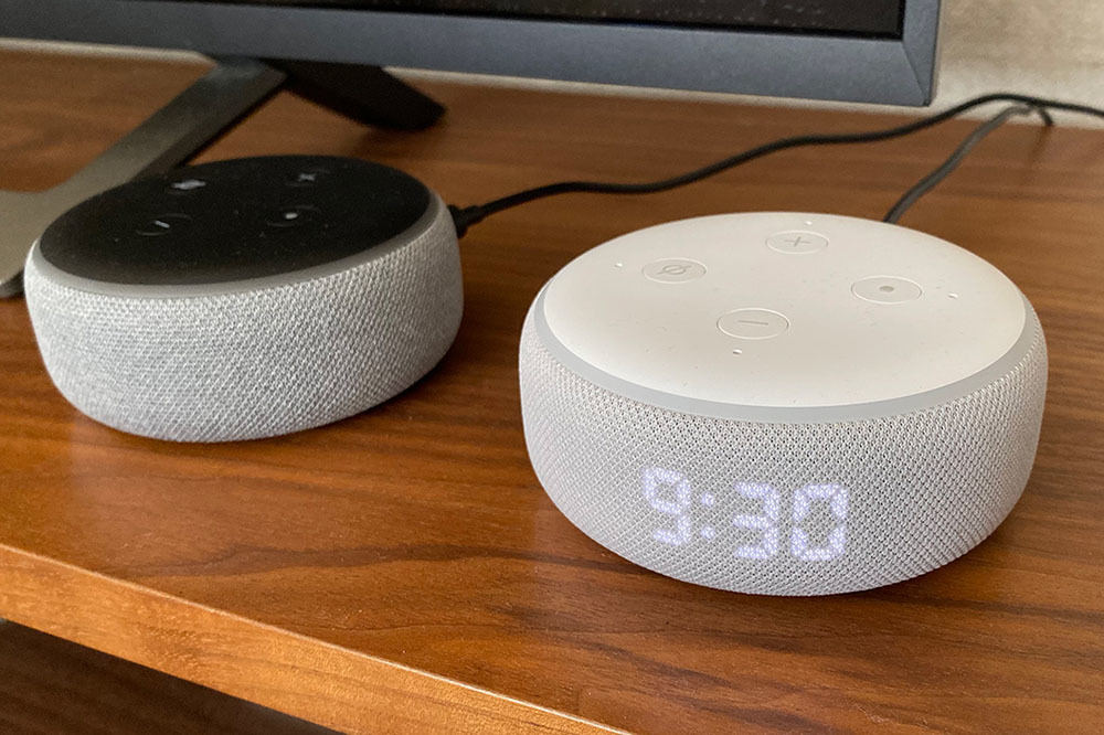 Amazon Echo Echo Dot with Clock