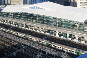 JR東日本、高輪ゲートウェイ駅を公開 - 大屋根とガラスと木の空間