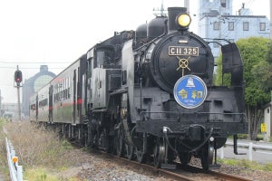 真岡鐵道、蒸気機関車C11形325号機12/1ラストラン - イベント開催