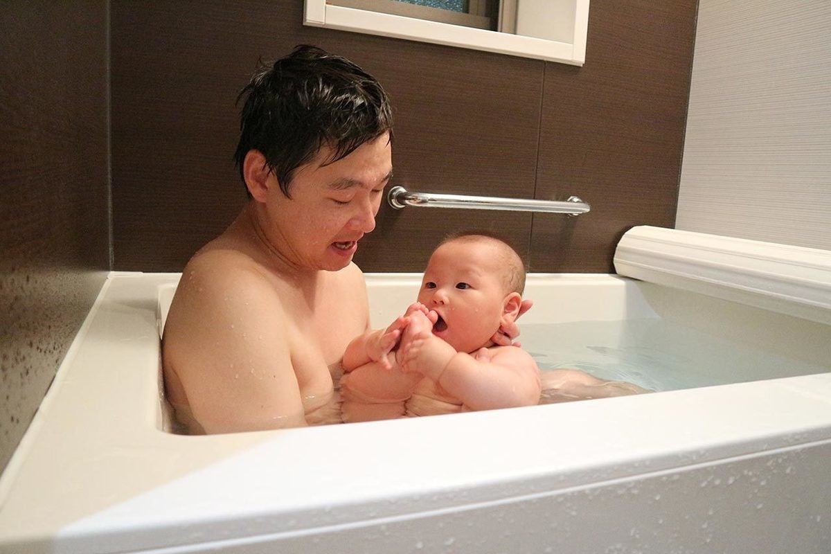 パパ とお 風呂