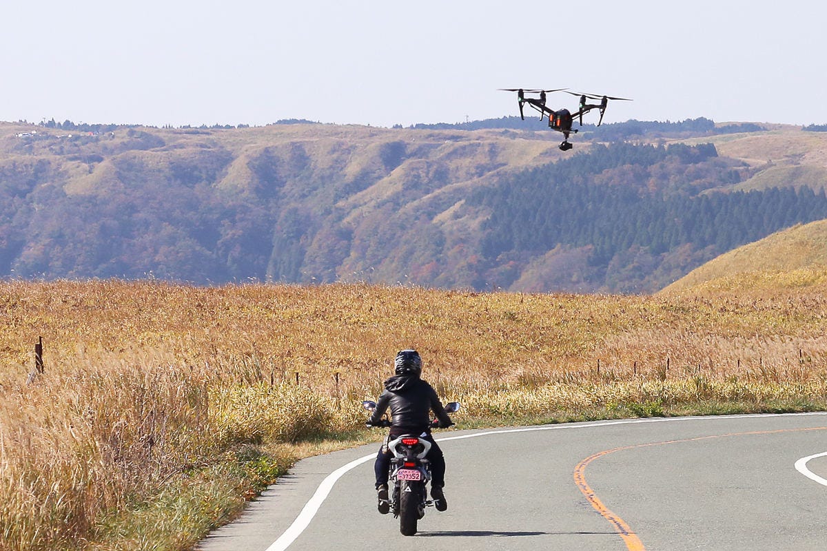 どこのバイクでもok ホンダがライダー向けドローン撮影会開催 マイナビニュース