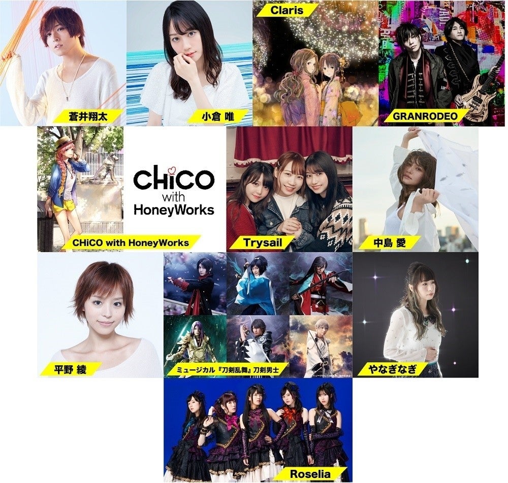 Clarisとchico With Honeyworks 超次元音楽祭 でテレビ初出演 マイナビニュース