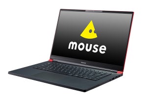 マウスコンピューター、赤い天板のRyzen搭載薄型ノートに15.6型モデル