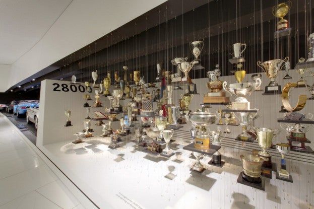 What Do The 150 Trophies Hanging From The Porsche Museum