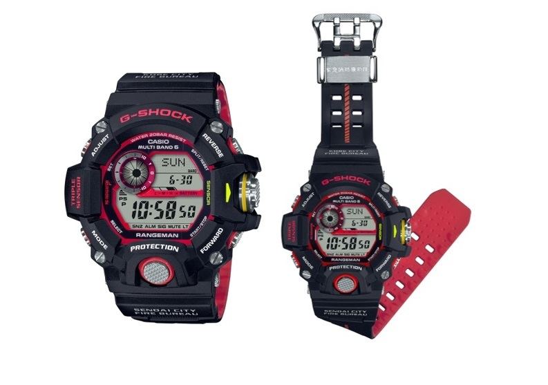 G-SHOCK、消防局とコラボした耐衝撃ウォッチ「緊急消防援助隊モデル