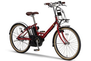 ヤマハ、レトロスポーティーなデザインの24型電動アシスト自転車