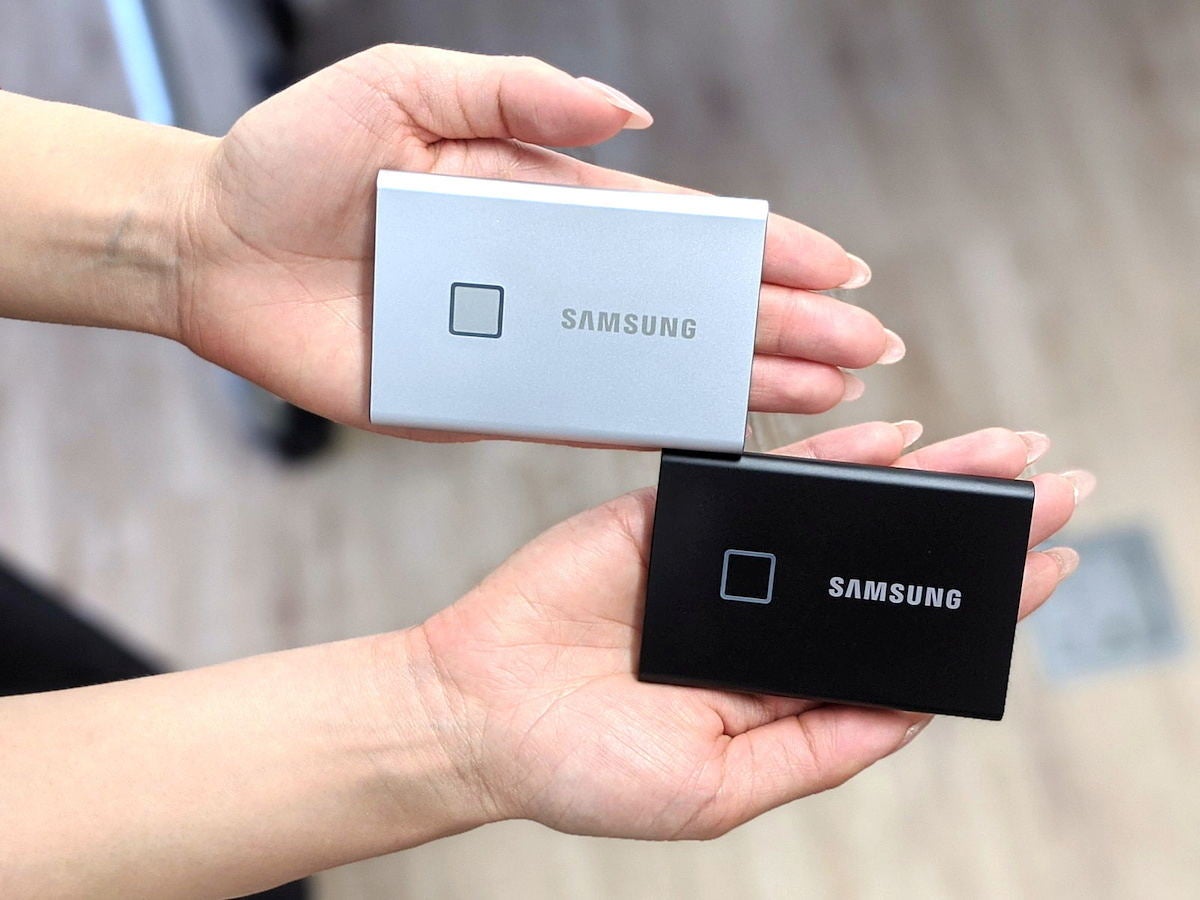 指紋認証が使えるポータブルSSD「Samsung Portable SSD T7 Touch