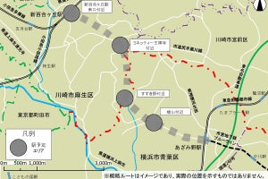 横浜市営地下鉄ブルーラインあざみ野～新百合ヶ丘間概略ルート決定