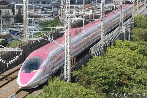 京都鉄道博物館 ハローキティ新幹線展 展示の500系もラッピング