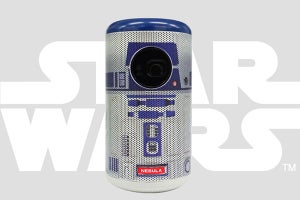 「R2-D2」デザインの小型プロジェクタ - Android TV搭載で単体投写