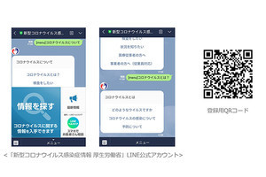 新型コロナウイルスの問い合せに答える、厚労省LINE公式アカウント開設