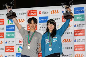 第15回ボルダリングジャパンカップ、伊藤ふたばと原田海が優勝