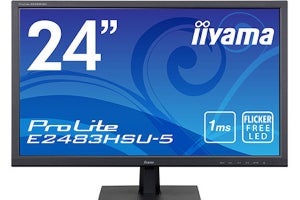 iiyama、省スペース設置＆USBハブ装備の24型液晶ディスプレイ