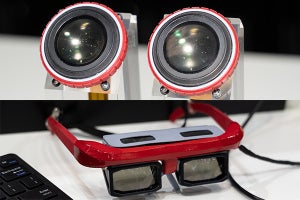軽いVR HMD実現に期待の薄型レンズ、高解像ARグラスも - ウェアラブルEXPO