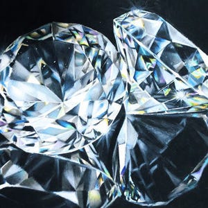 写真にしか見えない! ダイヤモンドのイラストがツイッターで大人気 - 実は“アレ”で描かれていて……
