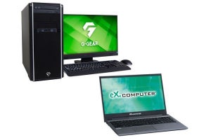G-GEAR、Unityが快適に動作する15.6型ノートPCとデスクトップPC