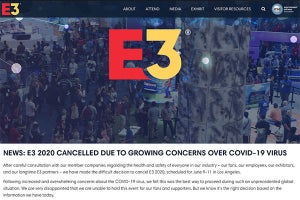 ゲーム見本市「E3 2020」開催中止、オンライン体験の6月実施を検討